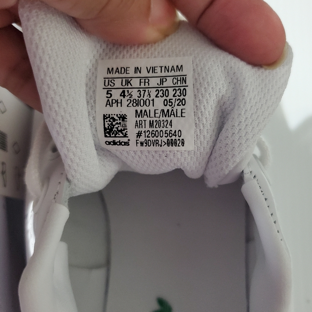 ADIDAS OG STAN SMITH Mens Sz 5 White/Green Shoes NWT - Picture 4 of 13